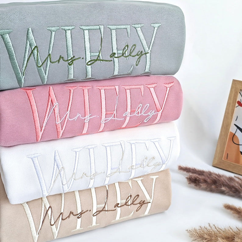 Personalized Embroidered Wife Sweatshirt ,Custom last name Bridal Sweatshirt,Engagement Sweatshirt,Anniversary gift,Valentine's Day gift il_794xN.5896403559_dn1x.jpg