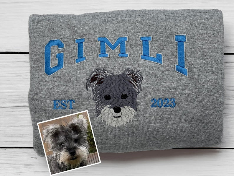 Pet Embroidered Sweatshirt, Embroidered Dog Hoodie, Custom Dog Face Embroidered Sweatshirt From Photo, Pet Lovers Gift, Mother Day Gift il_794xN.5896799132_iqpy.jpg?v=1743397381