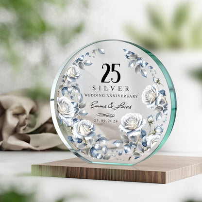 Personalised 25th Wedding Anniversary Gift | Silver Anniversary Plaque | Anniversary Keepsake Gift for Husband, Wife, Parents il_794xN.5898821847_35tv.jpg