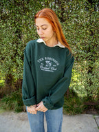 Luxury Bachelorette Crewneck Sweatshirt - Custom Embroidered Bridal Party Merch, Bridal Party Gifts, Wedding Trip Gift, custom last name