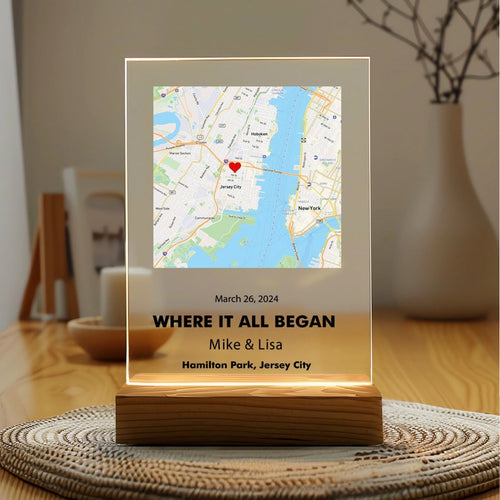 Where We First Met map, anniversary gift for him, Map Our First Date plaque, Wife anniversary, first date Girlfriend gift,where it all began il_794xN.5929373772_jo9c.jpg
