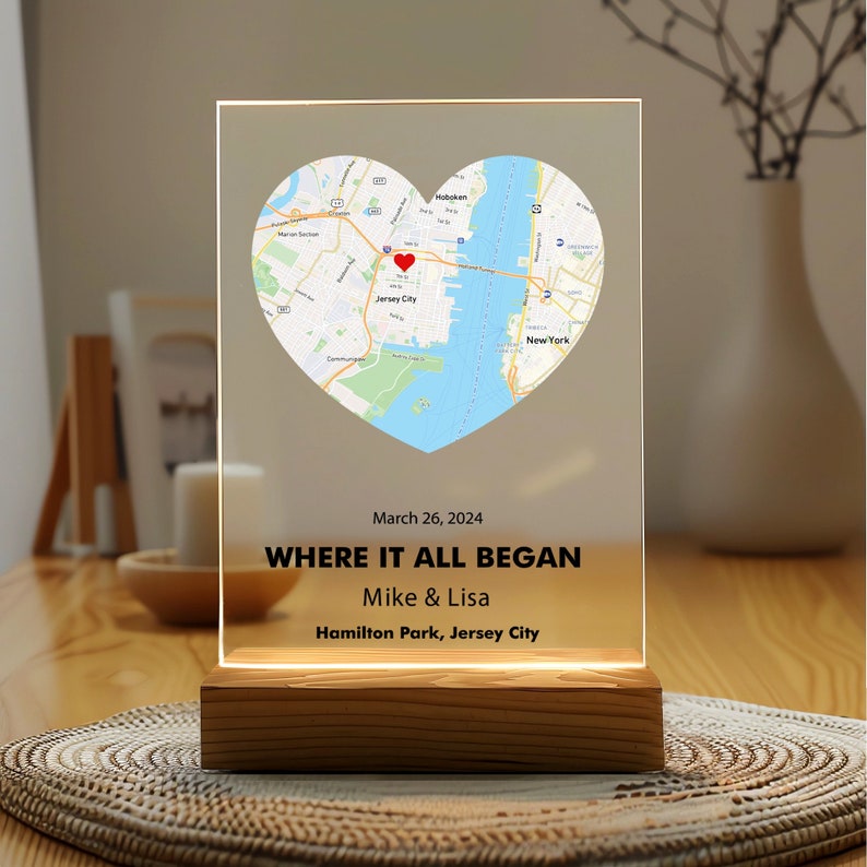 Where We First Met map, anniversary gift for him, Map Our First Date plaque, Wife anniversary, first date Girlfriend gift,where it all began il_794xN.5929374176_6zs1.jpg