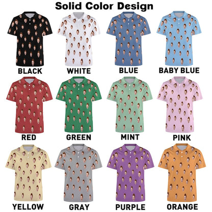 Custom Polo Shirt for Men Personalized Short Sleeve Golf Shirt with Picture Logo Face Dog Photo Printed Polo Shirt Custom Pet Photo Polos il_794xN.5936816585_e957.jpg