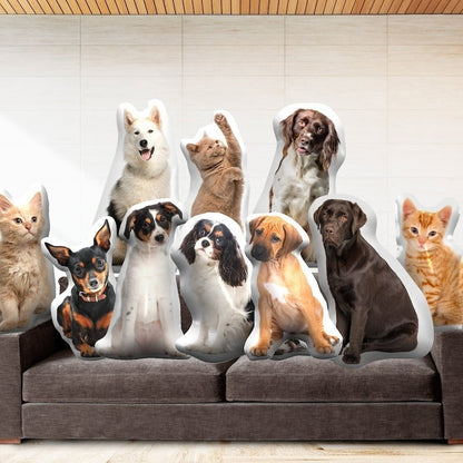 Dog Picture Pillow Custom Pet Pillow Dog Pillows Gift Custom 3D Pet Pillow from Photo | Personalized Dog/Cat Shaped Throw Pillow il_794xN.5939687165_jmbc_1.jpg