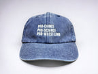 Pro-Choice, Pro-Science, Pro-Wrestling Embroidered Cap || Vivian Flytrap || Washed Vintage Style Baseball 6 Panel Dad Cap