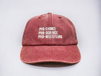 Pro-Choice, Pro-Science, Pro-Wrestling Embroidered Cap || Vivian Flytrap || Washed Vintage Style Baseball 6 Panel Dad Cap