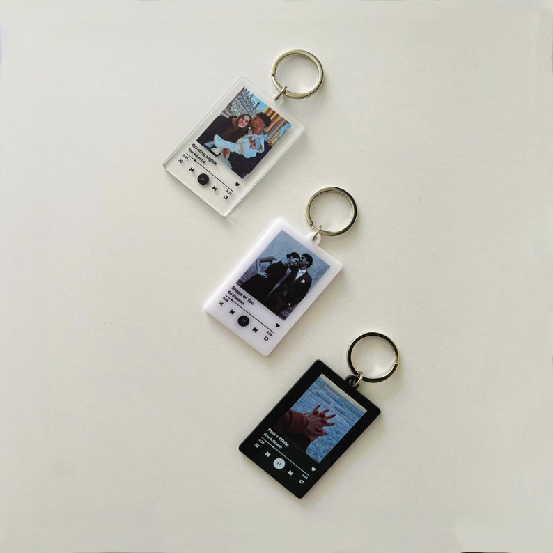 Personalized Song Keychain, Custom Photo Keychain, Music Keychain, Unique Gifts for Her, Album Keychain, Gift for Couple, Song Keyring il_794xN.5952626556_8lkm.jpg