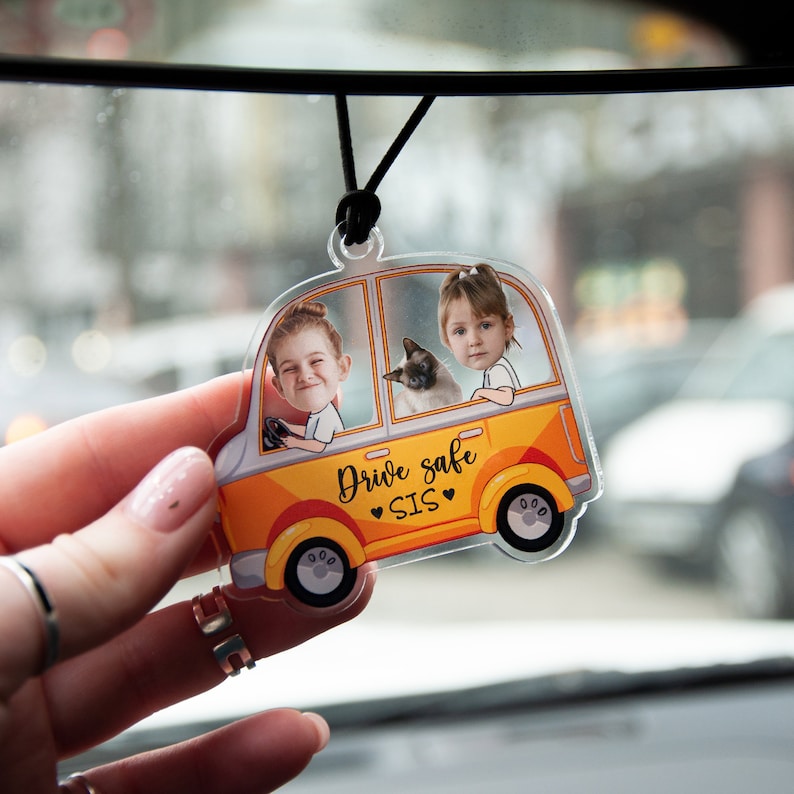 Cute Car accessories, Photo Car ornament, Personalized Gift for men, new driver keychain, car accessories for Men il_794xN.5954286979_f1ws.jpg