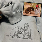 Custom Embroidered Dog Dad Hoodie with Portrait from Photo, Embroidered Photo Sweatshirt, Outline Embroidered Sweatshirt, Portrait Hoodie il_794xN.5963723001_fzkk.jpg?v=1743397407