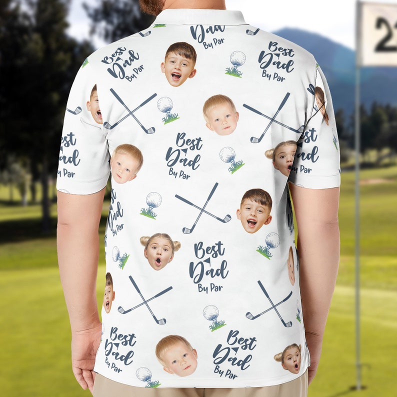 Best Dad By Par Personalized Polo Shirt with Face, Customized Polo for Golfer, Great Gift for Dad, Father, Golf Gift for Men, Golf Shirt il_794xN.5964113310_o37m.jpg