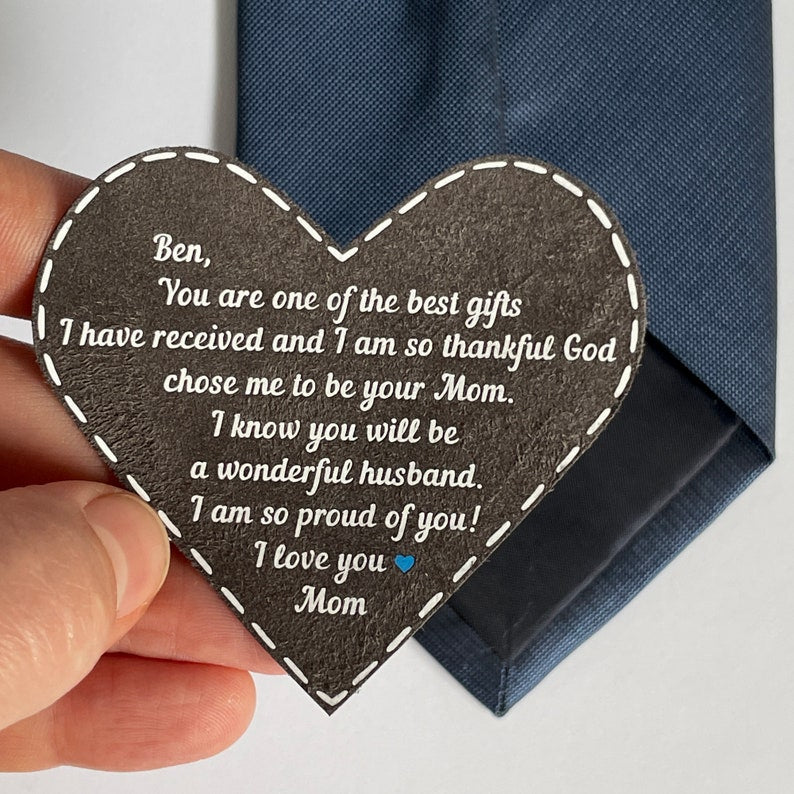 Son's Wedding Day Gift From Mother To Groom On His Wedding Personalized Tie Patch il_794xN.5976789608_sxc8.jpg