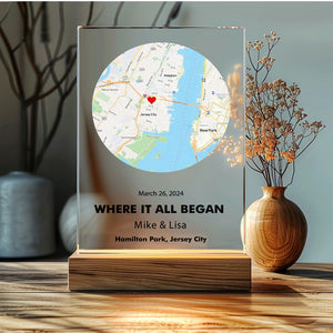 Where We First Met map, anniversary gift for him, Map Our First Date plaque, Wife anniversary, first date Girlfriend gift,where it all began il_794xN.5977446855_j93i.jpg