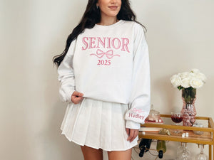 Embroidered Senior Sweatshirt, Coquette Bow, Customized Grad Gift, Crewneck Sweatshirt Graduation, Class of 2025, Personalized Senior Gift il_794xN.5977904775_683x_724884bc-08d1-4925-924a-947d47e443af.jpg