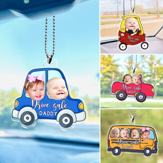 Fathers Day Gifts, Hanging Car Baby Photo Face Custom Car Ornament, Car Accessories, Personalized Drive Safe Daddy Gift For Dad, Papa Gifts il_794xN.5978180812_1ev9.jpg