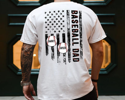 Personalized Baseball Dad US Flag Shirt, Custom Baseball Season Shirt for Dad, Game Day Shirt, Baseball Dad Gift il_794xN.5978551743_lvjk.jpg