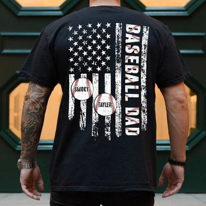 Personalized Baseball Dad US Flag Shirt, Custom Baseball Season Shirt for Dad, Game Day Shirt, Baseball Dad Gift il_794xN.5978551841_3gx9_b62c2762-694e-4f2d-bb93-c8b572e99208.jpg