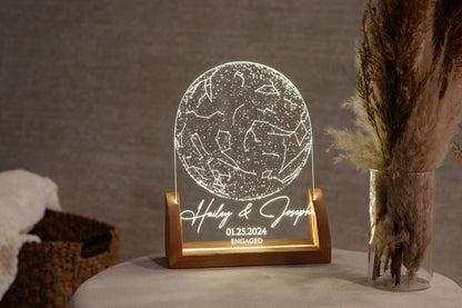 Custom Star Map by Date, Personalized Constellation Map, Star Map Night Light, Gifts for Couples, Engagement Gifts, Anniversary Gift for Her il_794xN.5984414490_lh0z_bb065c60-6874-4180-b22e-286f6425158a.jpg