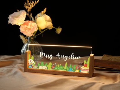 Personalized Name Desk Plate for Teacher | Custom Name Sign for Desk | Lighted Acrylic Nameplate | Teacher Appreciation Gift | Office Decor il_794xN.5987786363_sunp.jpg