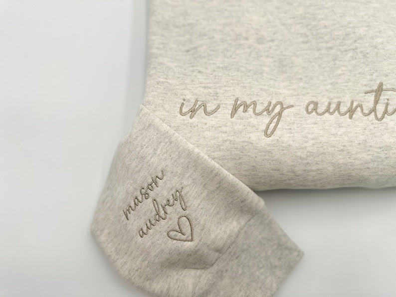 Embroidered In My Auntie Era Custom Sweatshirt with Kids names-Personalized-Soft-Mama-Grandma-Gift for Her Aunt, Auntie Apparel, Mothers Day il_794xN.5988699503_c3wh.jpg