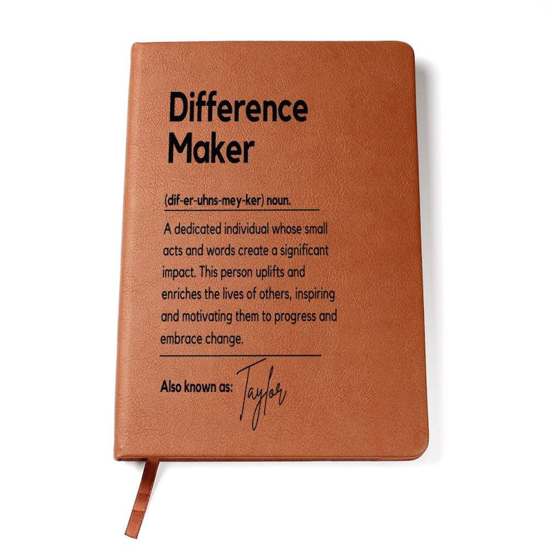 Personalized Difference Maker Journal Custom Difference Maker Gift Difference Maker Definition Gift Mentor Appreciation Gift Leader Present il_794xN.5992838098_eduy.jpg