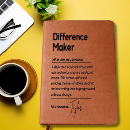 Personalized Difference Maker Journal Custom Difference Maker Gift Difference Maker Definition Gift Mentor Appreciation Gift Leader Present il_794xN.5992875610_89b2.jpg