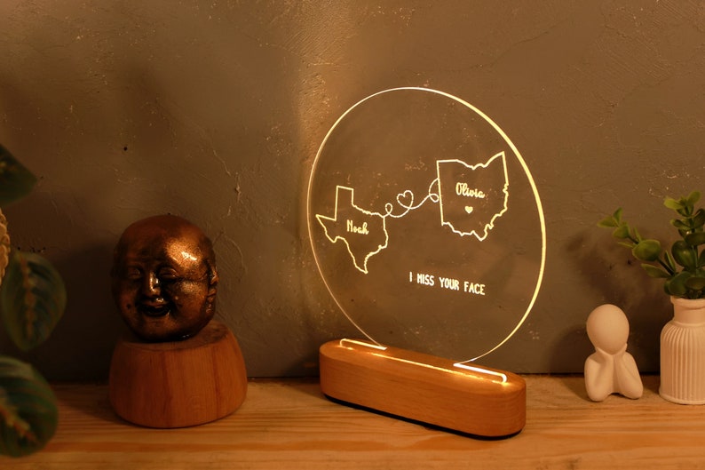 Custom Two Map Night Light for Couples - Gift for Her/Him - Long Distance Relationship Gift - Going Away Gift - Couple Gift - Christmas Gift il_794xN.5996543382_786s.jpg