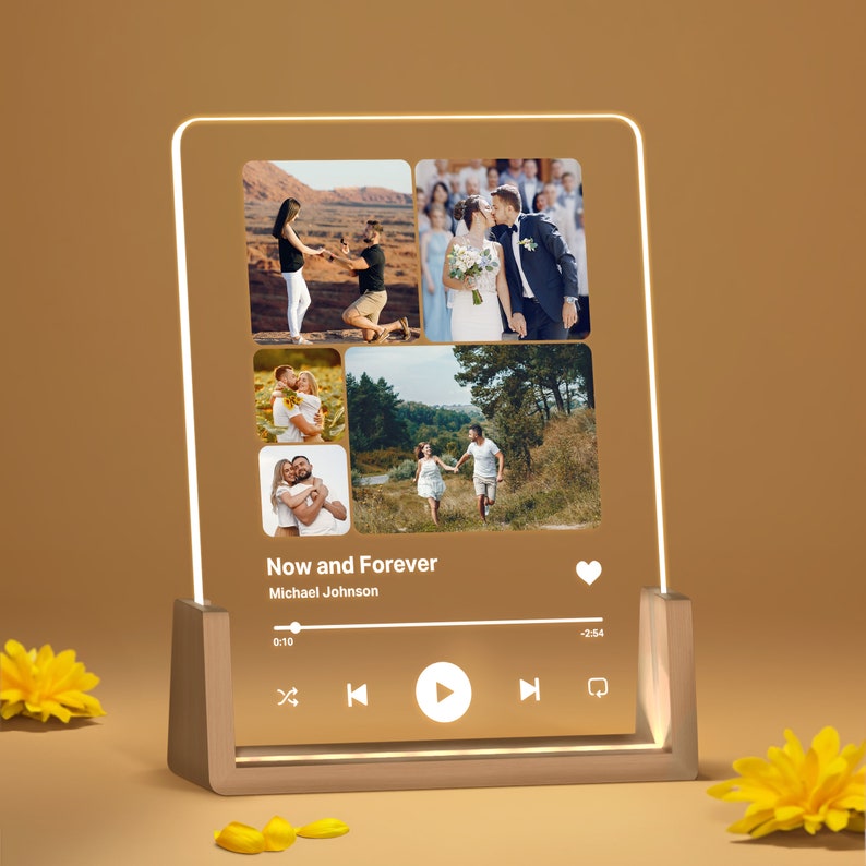 Personalized Song Plaque with Photo - Custom Couple's Music Displayer Artwork - Night Light Romantic Gift for Couples And Families il_794xN.5999758015_6xqe.jpg