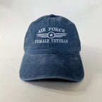 Air Force Female Veteran Embroidered Hat Military Pride Adjustable Black Baseball Cap, Veteran Gift for Women, Casual Everyday Army Air Force Mom Cap