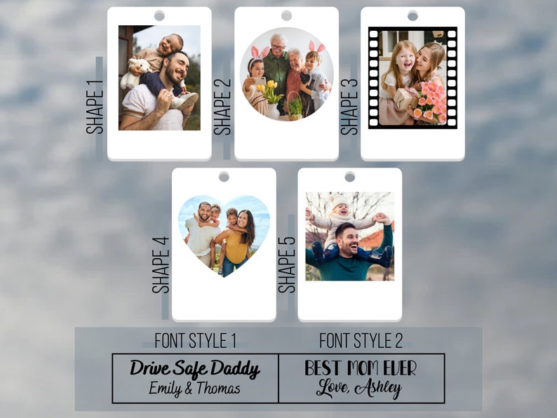Custom Photo Car Hanger, Personalized Drive Safe Daddy Gift, Custom Acrylic Photo Gift for Car, Perfect Father's Day, Couple Gift il_794xN.6009016134_kn5f.jpg