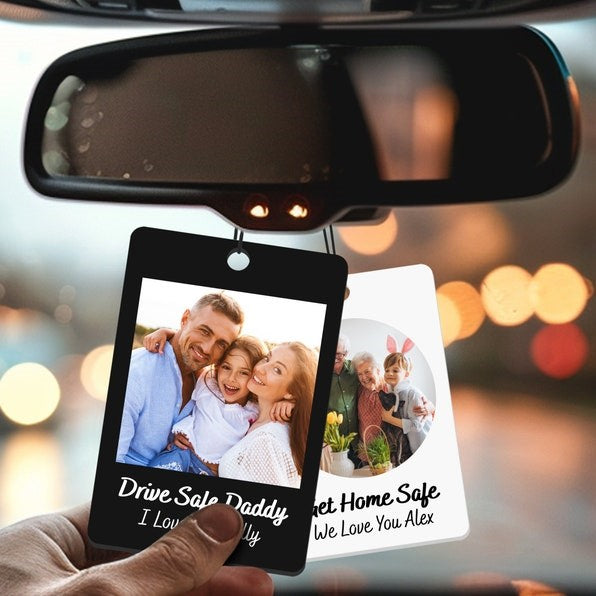 Custom Photo Car Hanger, Personalized Drive Safe Daddy Gift, Custom Acrylic Photo Gift for Car, Perfect Father's Day, Couple Gift il_794xN.6009016854_mcic.jpg