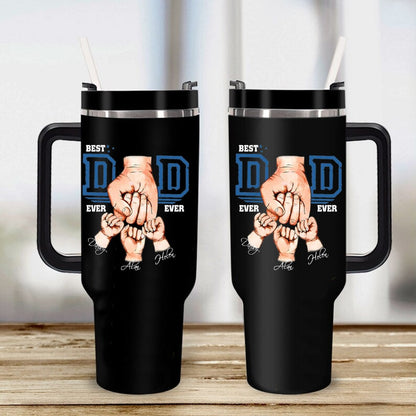 Personalized Dad Fist Bump Tumbler, Custom Kid Names Gift For Daddy, Best Dad Ever Tumbler, Dad Kids Matching Tumbler, Father's Day Gift il_794xN.6021133369_ip0f.jpg