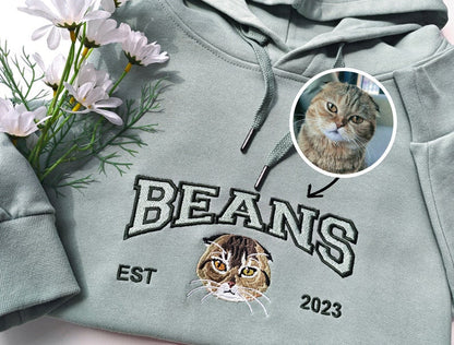 Custom Cat Hoodie Embroidered Cat Name, Personalized Pet Face Sweatshirt from Your Photo, Varsity Sweatshirt, Gifts for Cat Lovers il_794xN.6023036994_f1wc.jpg