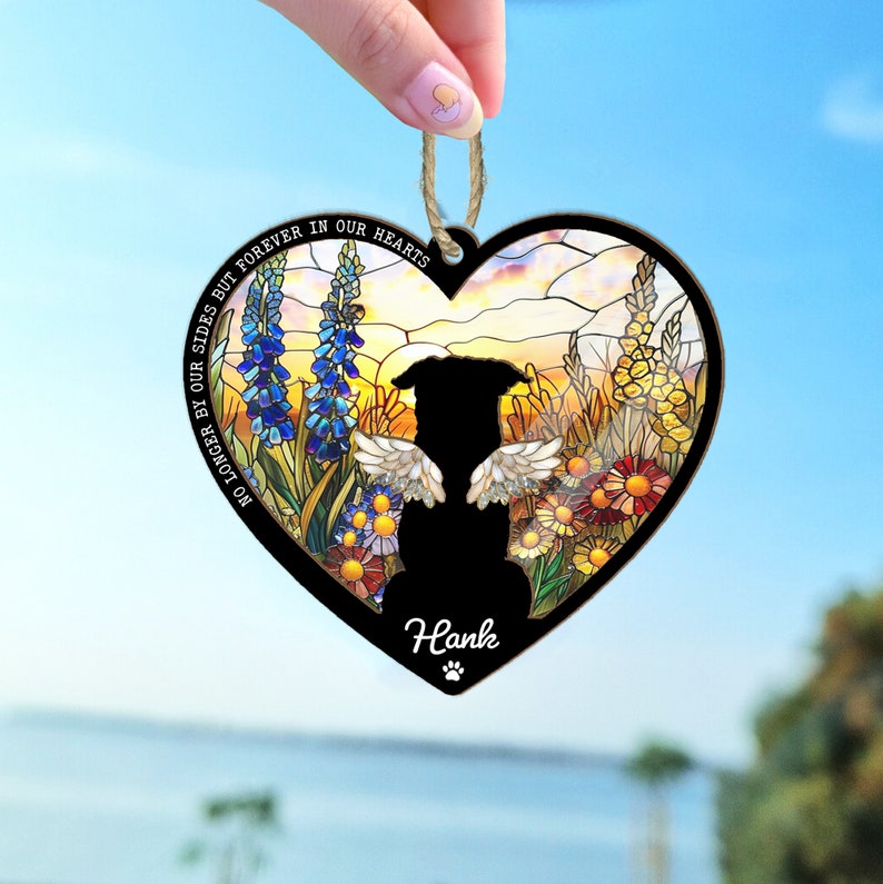 Personalized Pet Memorial Gift, Custom Dog Memorial Suncatcher, Dog Loss Gift, Loss of Pet Sympathy Gift, Dog Remembrance Gift il_794xN.6023206708_audf.jpg