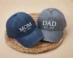 Custom Embroidered Vintage Baseball Hat: Personalized Grandpa/Grandma Gift, Christmas Gifts for Nana, Mom, Dad