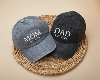 Custom Embroidered Vintage Baseball Hat: Personalized Grandpa/Grandma Gift, Christmas Gifts for Nana, Mom, Dad