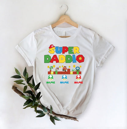 Custom Super Daddio Shirt, Personalized Kids Name Dad Shirt, Daddy Shirt, Father's Day Shirt, Gift for Dad, Super Dad Shirt ,Gamer Daddy Tee il_794xN.6024827797_tiuo.jpg