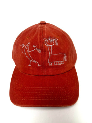 Kids Drawing Baseball Cap Gift for Mothers or Fathers Day Grandma Grandpa Gift Your Kids Artwork on Cotton Dad Hat Custom Embroidered Hat