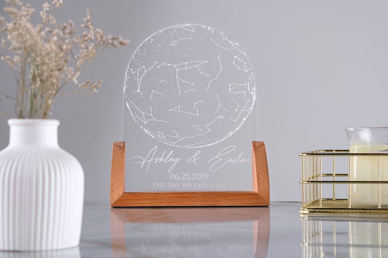 Custom Star Map by Date, Personalized Constellation Map, Star Map Night Light, Gifts for Couples, Engagement Gifts, Anniversary Gift for Her il_794xN.6032476817_i4ar.jpg