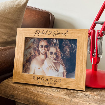Personalised Engagement Gift | Gift For Newly Engaged Couple | Engraved Photo Frame, Engaged Couple Gift, Couple Christmas Gifts il_794xN.6033055618_d58s.jpg