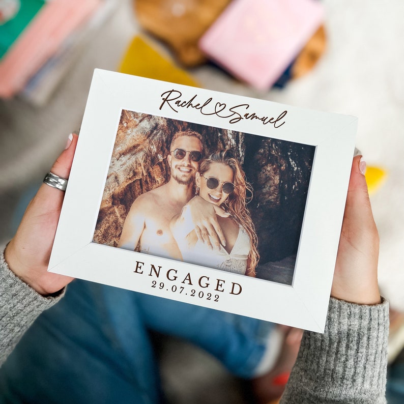 Personalised Engagement Gift | Gift For Newly Engaged Couple | Engraved Photo Frame, Engaged Couple Gift, Couple Christmas Gifts il_794xN.6036430202_kbyv.jpg