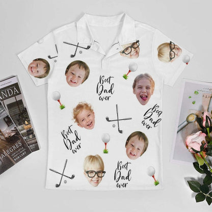 Custom Father's Day Golf Polo Shirt with Face, Custom Golf shirt, Personalized Short Sleeve Golf Shirt, Custom Polo Shirt for Dad Father Golfer il_794xN.6039446553_rb8x.jpg
