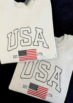 USA Flag embroidered sweatshirt, patriotic embroidered sweatshirt, American flag , gift for her il_794xN.6043360320_tdfy_1.jpg