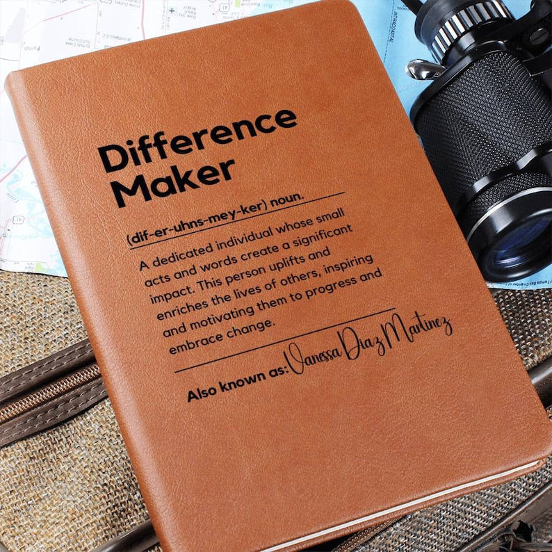 Personalized Difference Maker Journal Custom Difference Maker Gift Difference Maker Definition Gift Mentor Appreciation Gift Leader Present il_794xN.6043536929_qhan.jpg