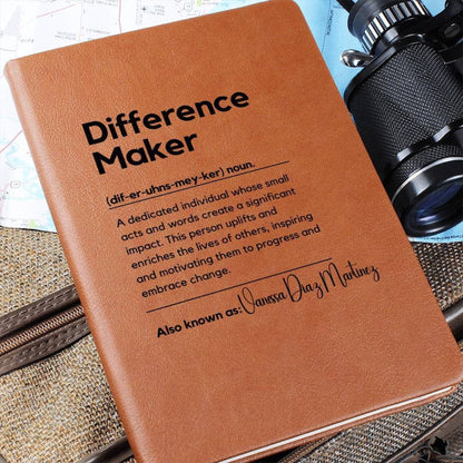 Personalized Difference Maker Journal Custom Difference Maker Gift Difference Maker Definition Gift Mentor Appreciation Gift Leader Present il_794xN.6043536929_qhan.jpg