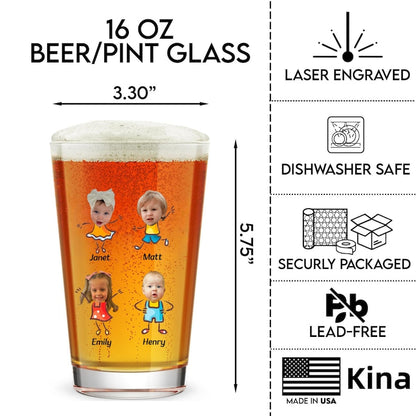 Father's Day Gift 2025, To Dad From The Reasons You Drink Beer Glass, Funny Gift For Dad From Kids, Dad Gift From Daughter Son, Pint Glass il_794xN.6047589229_lvrp.jpg