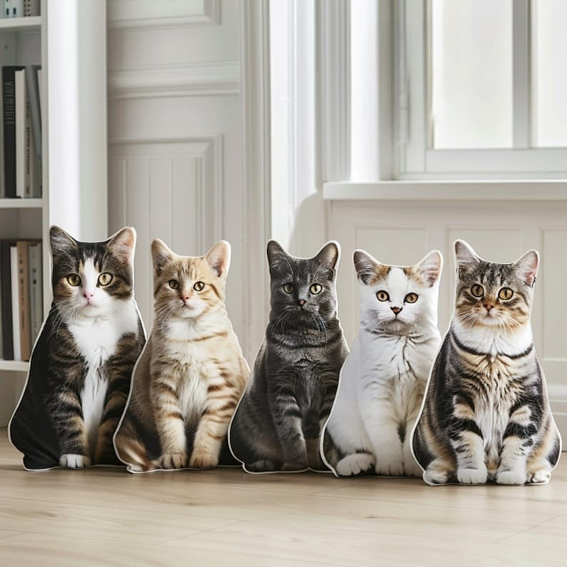 Cat Picture Pillow Custom Pet Pillow Dog Pillows Gift Custom 3D Pet Pillow from Photo | Personalized Dog/Cat Shaped Throw Pillow il_794xN.6050479107_ryfb_1.jpg