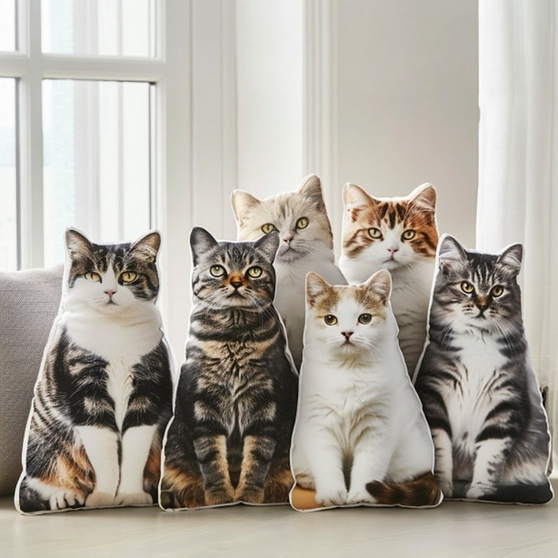 Cat Picture Pillow Custom Pet Pillow Dog Pillows Gift Custom 3D Pet Pillow from Photo | Personalized Dog/Cat Shaped Throw Pillow il_794xN.6050481221_my5i_1.jpg