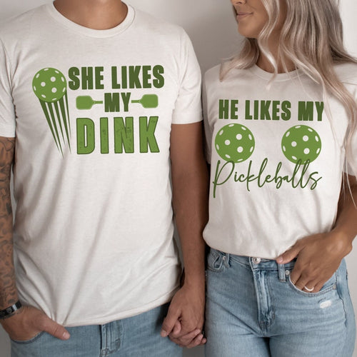 Pickleball Couple Shirt, Funny Pickleball T-Shirt, Funny Couples Shirts, Matching Pickle ball Team, Couple Tee Gift for Pickleball Player