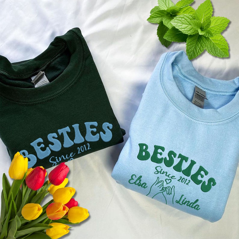 Custom Embroidered Besties Hoodie, Friends Hoodie, Best Friend Sweatshirt Personalized, Besties Shirt, Gift For Best Friend il_794xN.6060700836_gvae.jpg