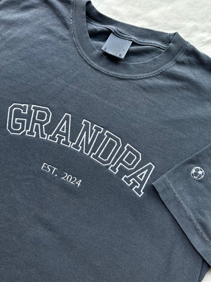 Custom Embroidered Father's Day T-shirt, Name On Sleeve With Icon, Daddy Est Year Shirt, Gift For New Dad, Father's Day Gift il_794xN.6060812339_jx47_1.jpg